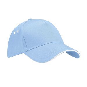 Beechfield Unisex Ultimate 5 Panel Contrast Baseball Cap With Sandwich Peak / Sk